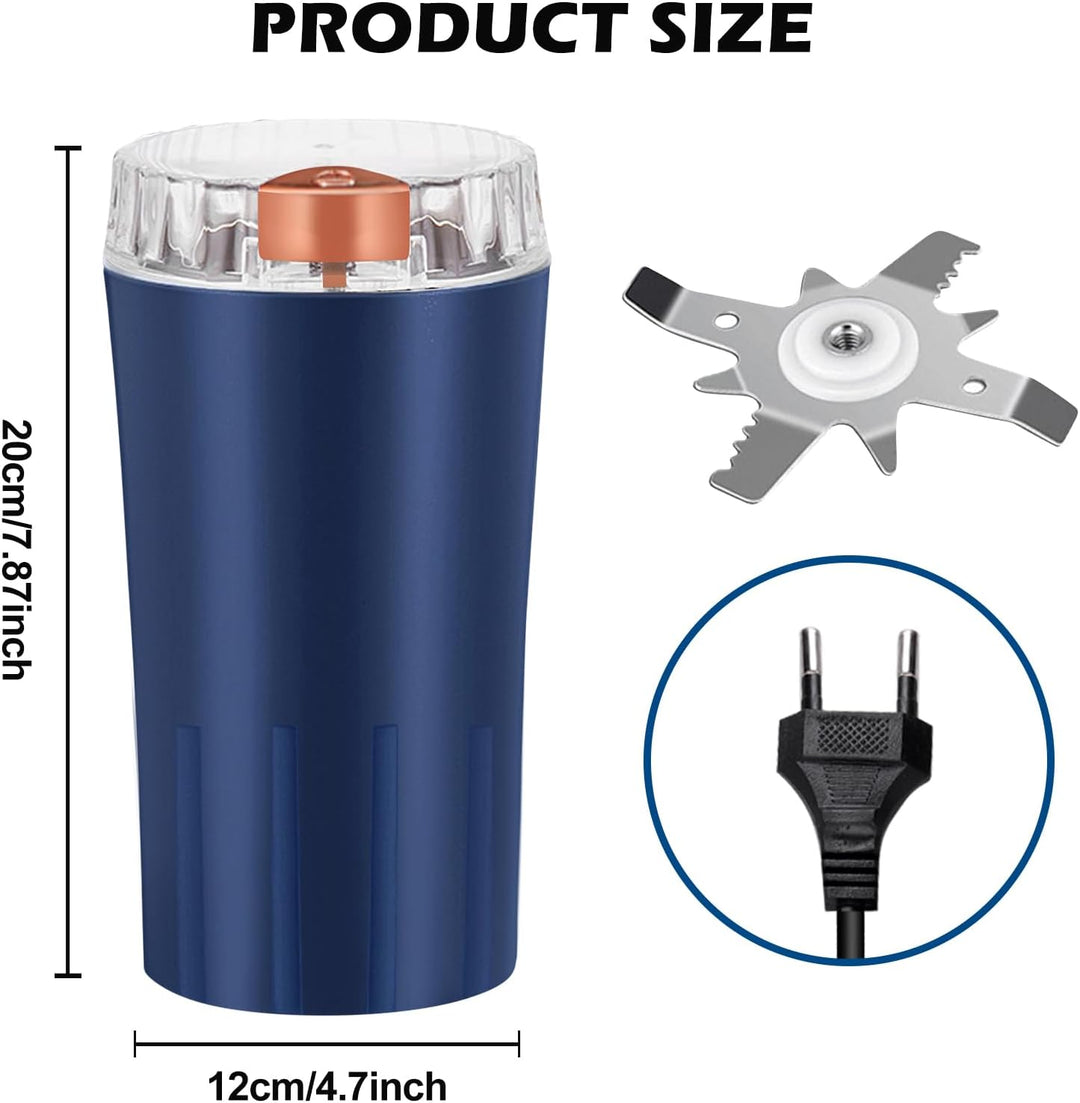 Vegena: Elektrische Kaffeemühle, Gewürzmühle, 300W, Edelstahlklinge, für Kaffeebohnen, Gewürze, Kräu