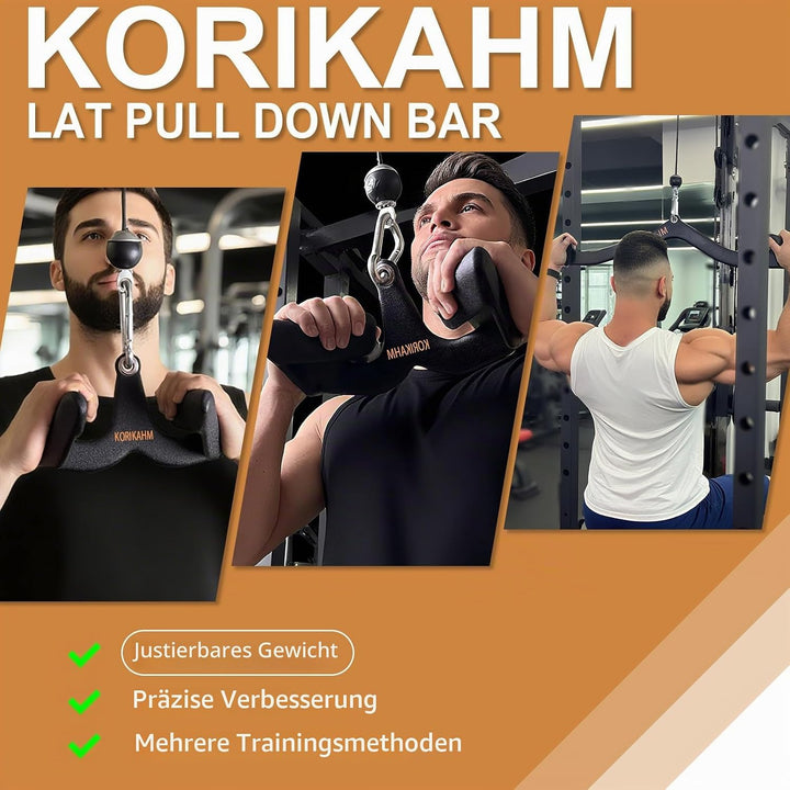 Ergonomic Design Lat Pull down Bar Grip Handle, Lat Pulldown Attachments, Strength Trainer for Athle