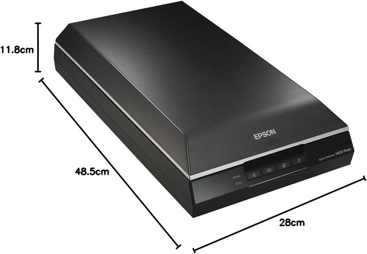 Epson Perfection V600 Photo Scanner (Event Manager, Copy Utility Adobe Photoshop) schwarz/silber