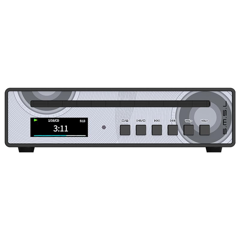 SMSL PL100PRO CD-Player,Cinch-/optischer-/koaxialer-/symmetrischer XLR-Anschluss sowie 3,5/4,4-mm-Ko