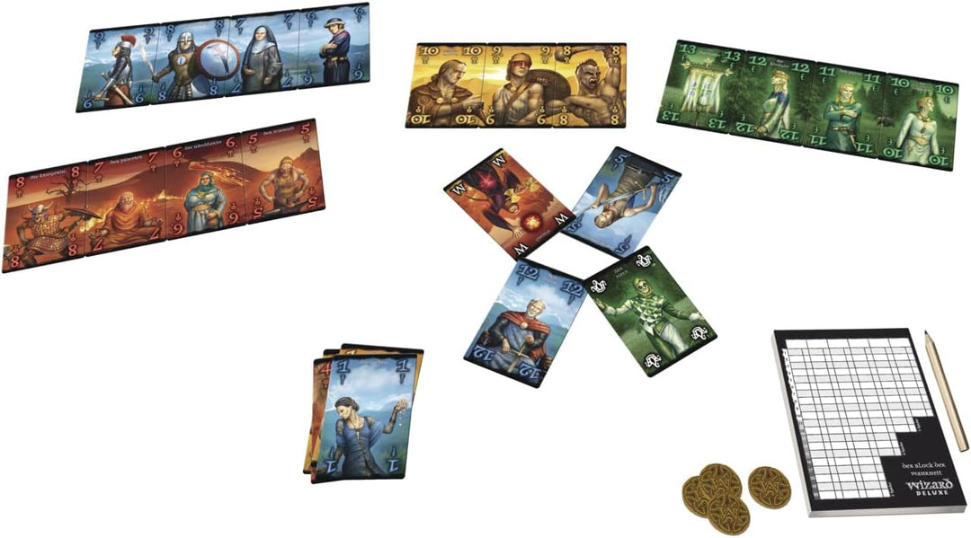 AMIGO 02206 Kartenspiel Wizard Deluxe, bunt Spiel + Freizeit 01750 - Druids Bundle mit Freizeit 0175