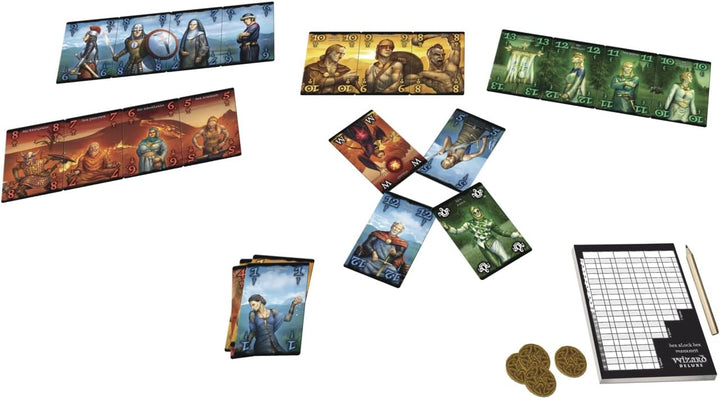 AMIGO 02206 Kartenspiel Wizard Deluxe, bunt Spiel + Freizeit 01750 - Druids Bundle mit Freizeit 0175