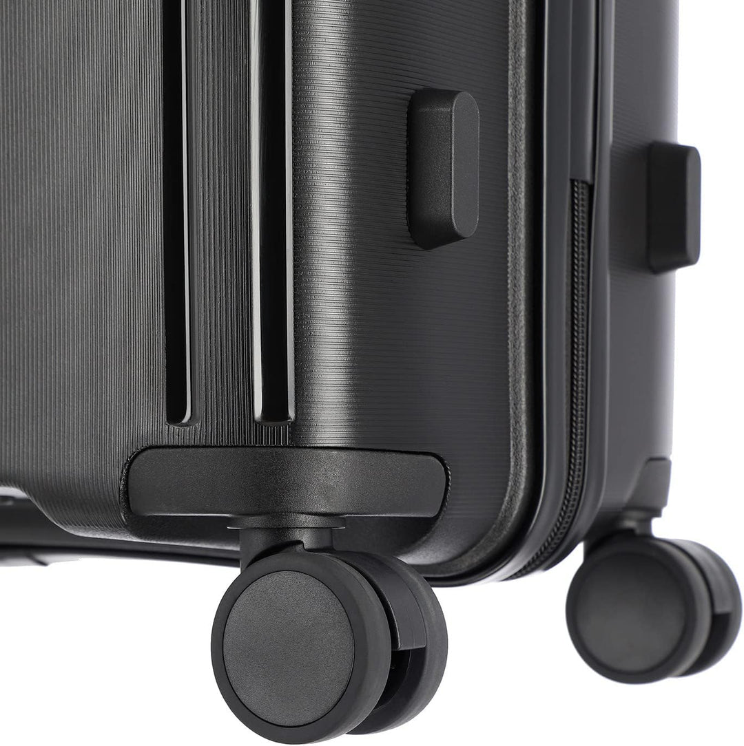 Travelite Vaka - 4-Rollen-Trolley 65 cm M black Schwarz, Schwarz