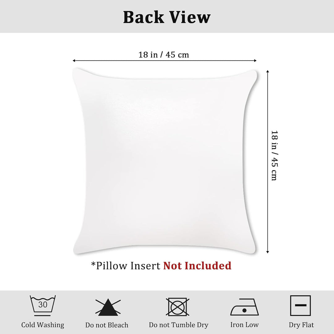 Bonhause 4er Set Kissenbezüge Winter 45 x 45 cm Samt Soft Blumen Blätter Graue Dekorative Kissenhüll