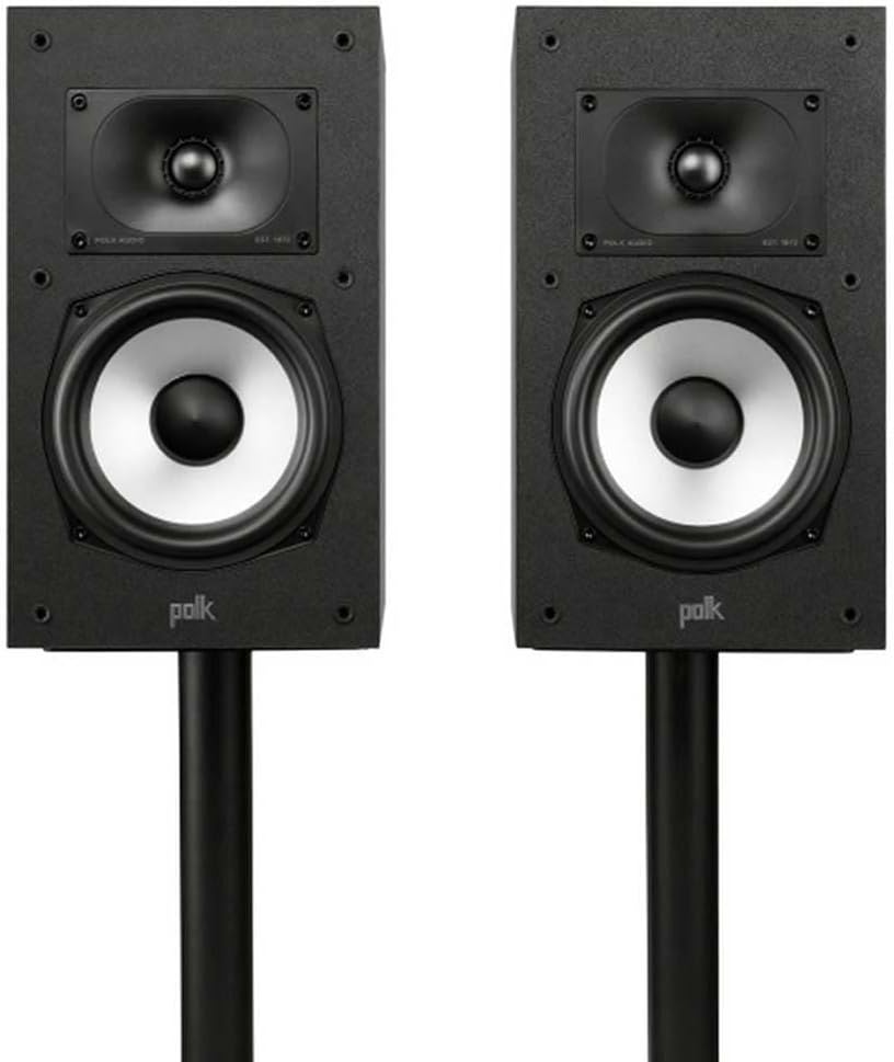 Polk Audio Monitor XT20 Regallautsprecher, Stereolautsprecher, Surround Lautsprecher, Hi-Res Zertifi
