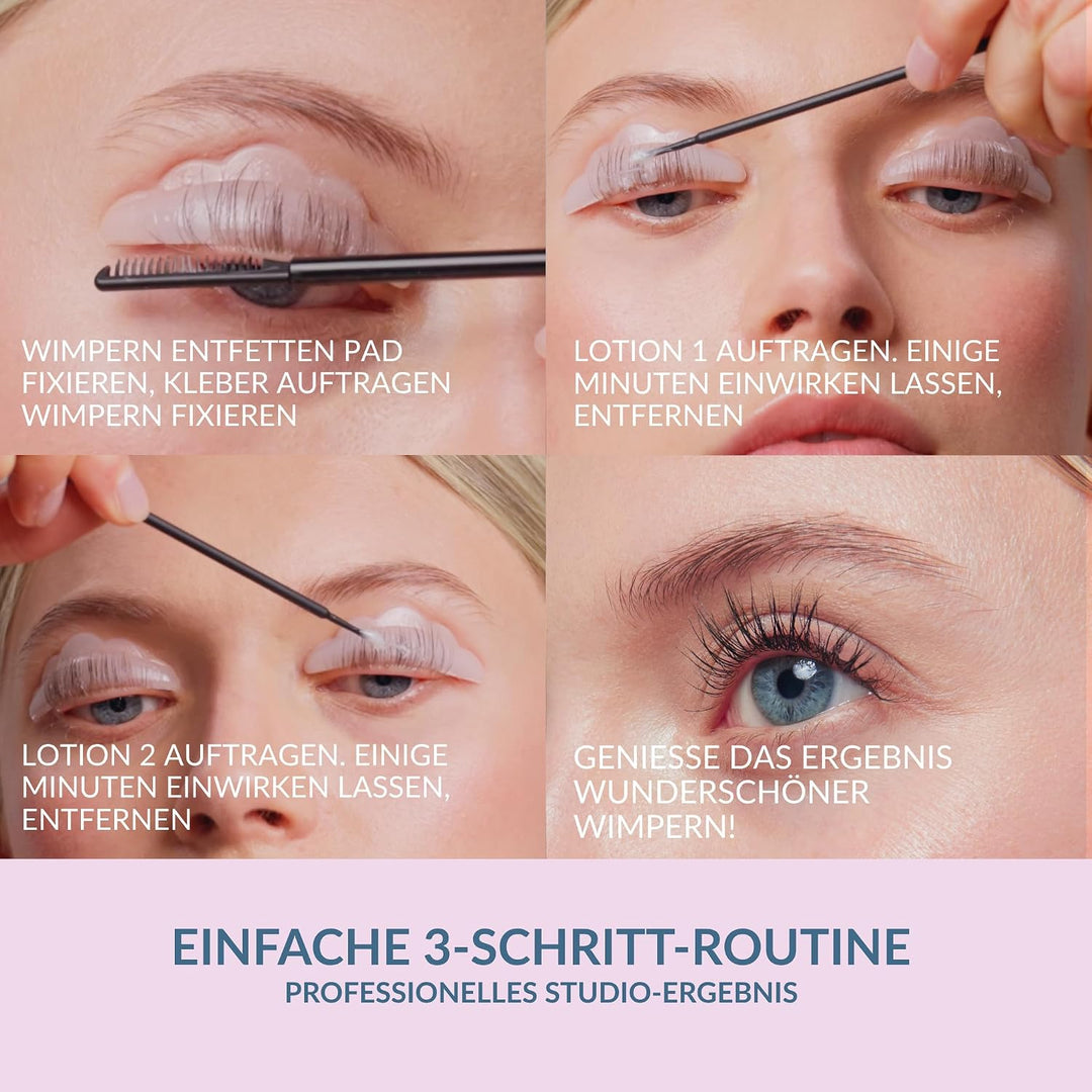 Wimpernlifting Set Maxi | Lash Lift Set | 100% Vegan und Tierversuchsfrei | Wimpern-Curling Kit | Na