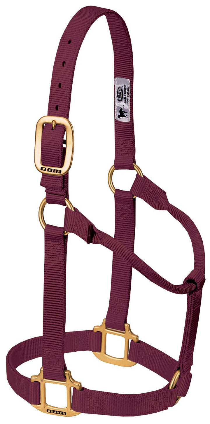 WEAVER Leather, Nicht verstellbares Halfter burgunderfarben Average Horse, burgunderfarben Average H
