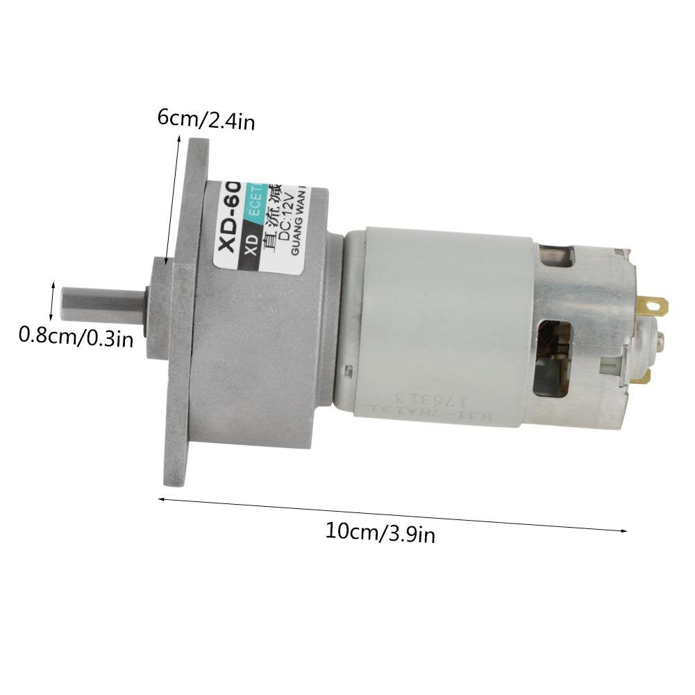DC12V / 24V 35W Mini-DC-Getriebemotor Metall Geschwindigkeit einstellbar grossen Drehmoment Motor CW