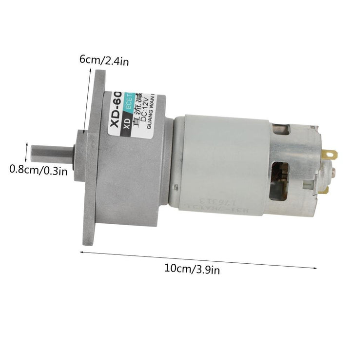 DC12V / 24V 35W Mini-DC-Getriebemotor Metall Geschwindigkeit einstellbar grossen Drehmoment Motor CW