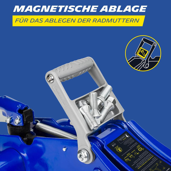 MICHELIN Hydraulischer Rangierwagenheber 1800kg, Kfz Wagenheber mit Tragegriff