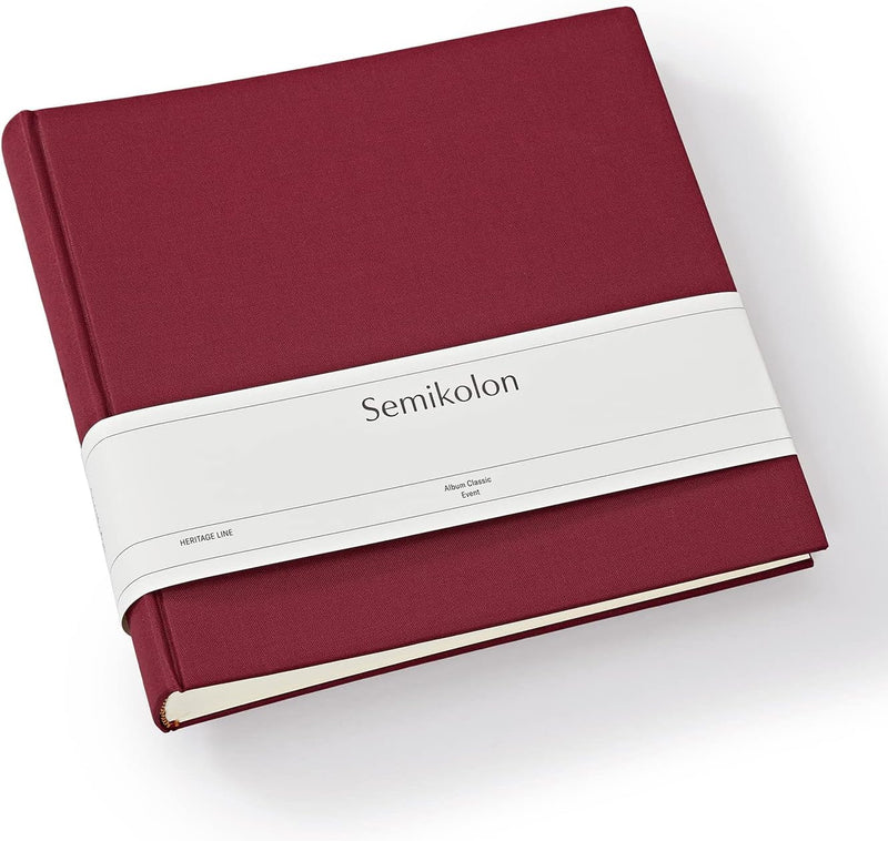 Semikolon 368388 Foto-Album Classic Event – 24 x 23 cm – 60 Seiten cremefarben, für ca. 60 Fotos – b