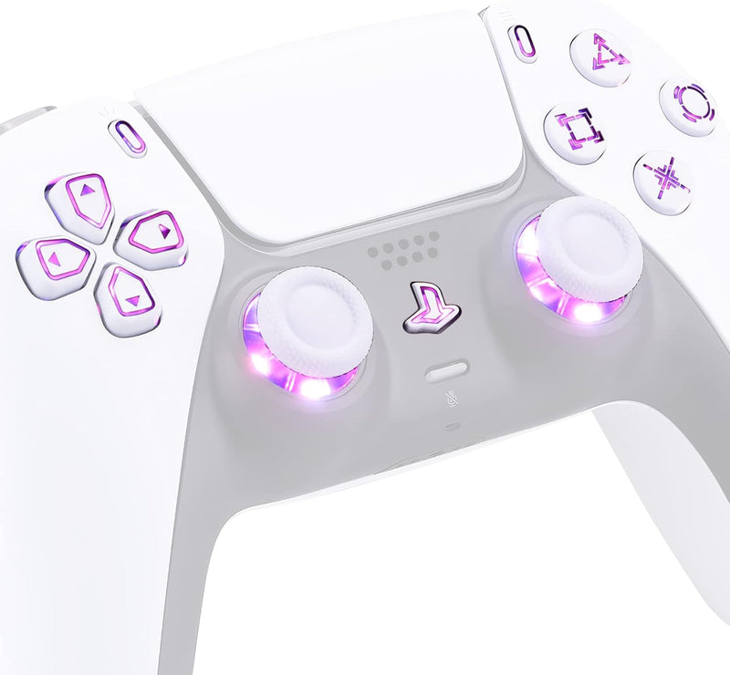 eXtremeRate 9 Modi 7 Farben DTF V3 LED Kit für ps5 Controller Ersatz Leuchttaste D-Pad Thumbsticks S