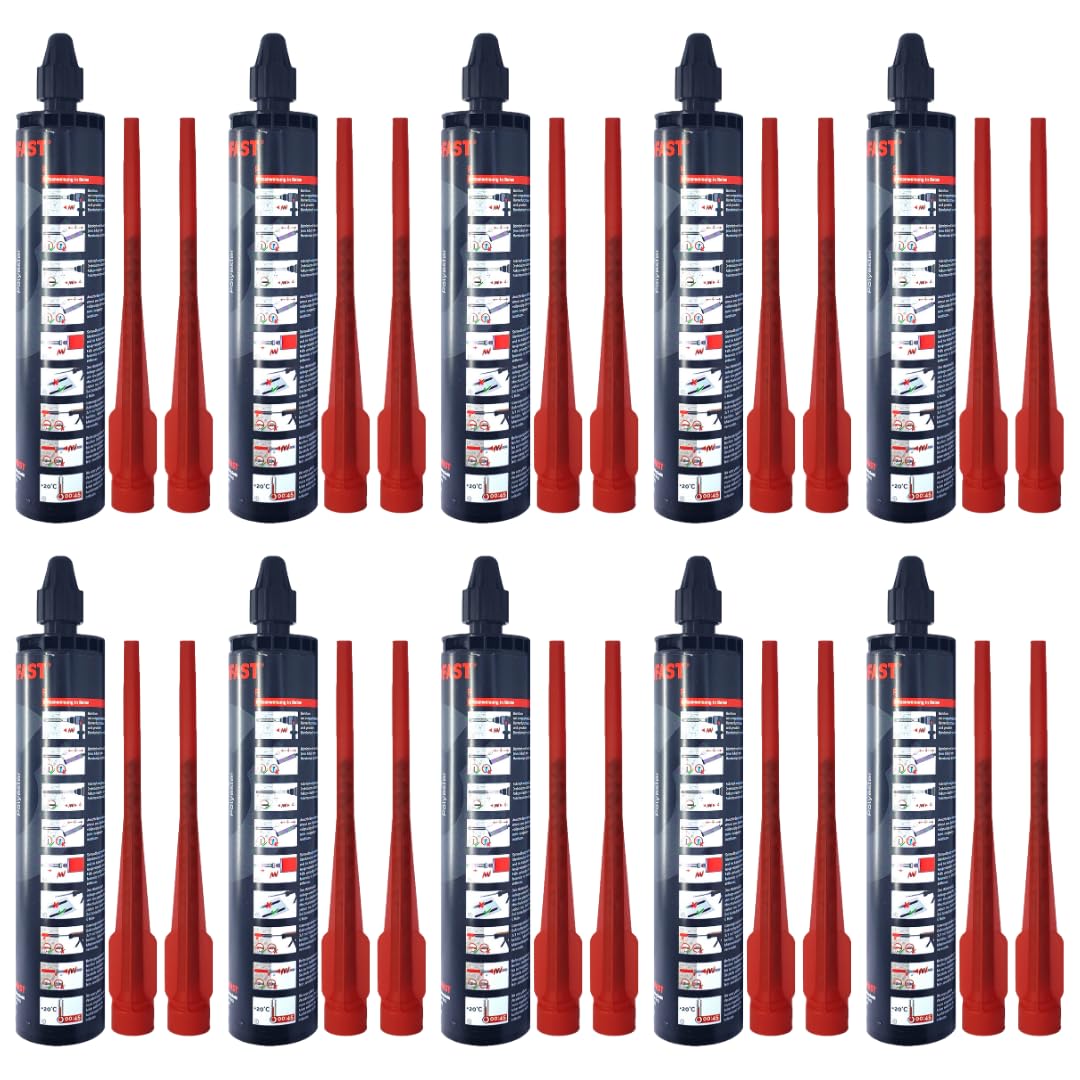 10x Remstaler VERBUNDMÖRTEL 300ml | -HÖCHSTE QUALITÄT- made in GERMANY | Injektionsmörtel | Montagem