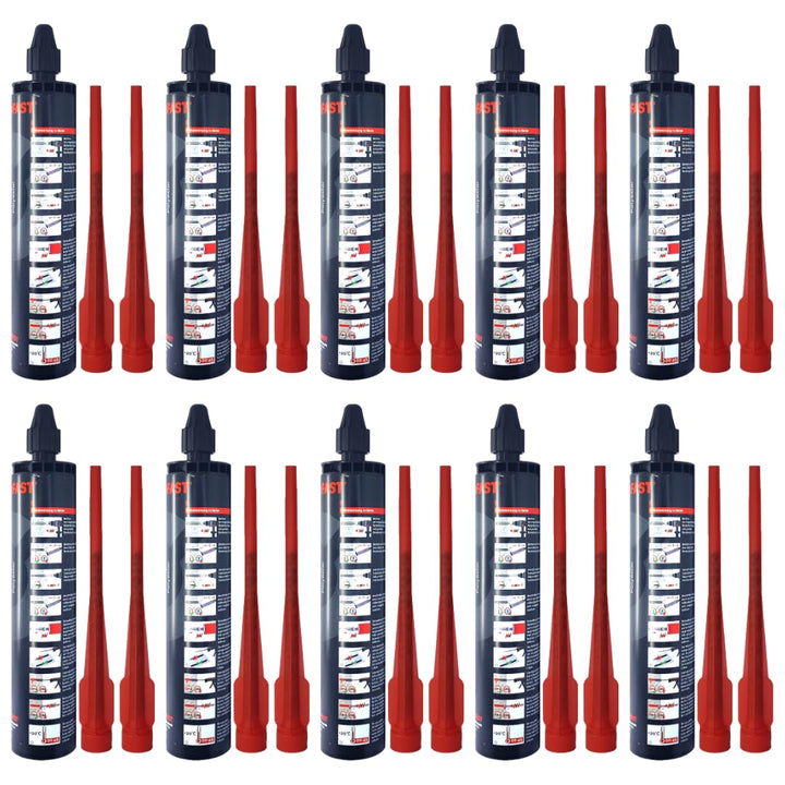 10x Remstaler VERBUNDMÖRTEL 300ml | -HÖCHSTE QUALITÄT- made in GERMANY | Injektionsmörtel | Montagem