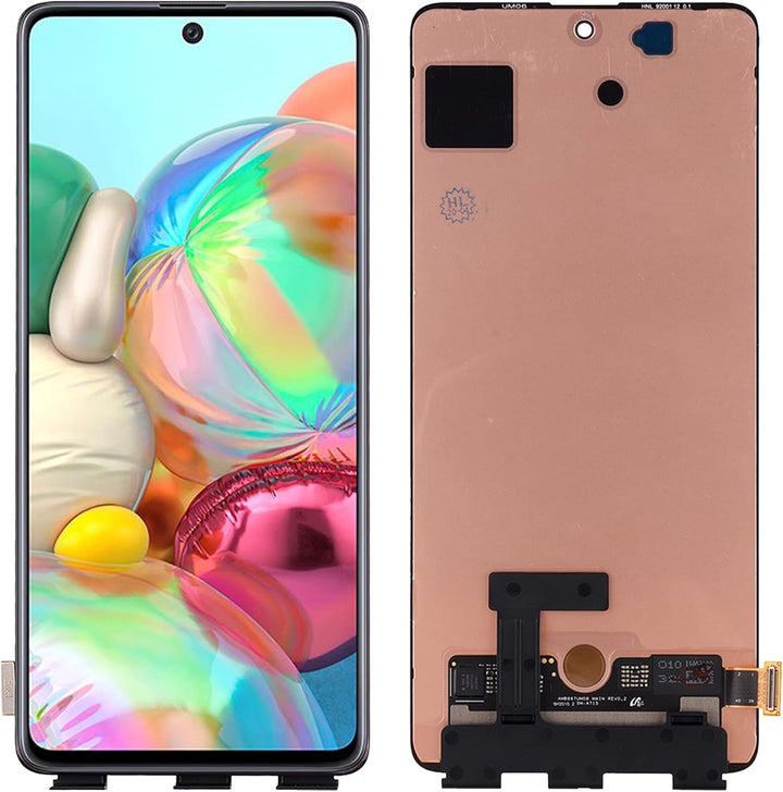 SwarKing OLED kompatibel mit Samsung Galaxy A71 LCD Display Touch Screen Digitizer (Schwarz ohne Rah