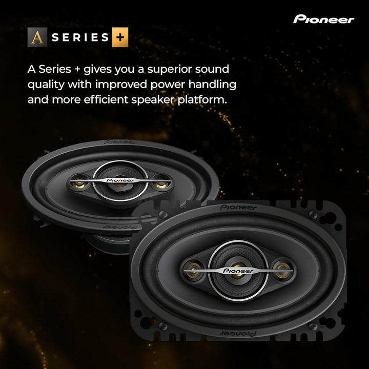 Pioneer TS-A4671F 4 x 6" 4-Weg-Koaxial-Lautsprecher Set mit 2 Lautsprechern (je 210 W max., 30 W Sin