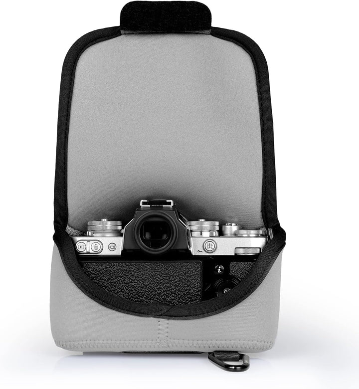 MegaGear Ultraleichte Neopren-Kameratasche kompatibel mit Nikon Z fc (16-50mm) (Gray), MG2012, Gray
