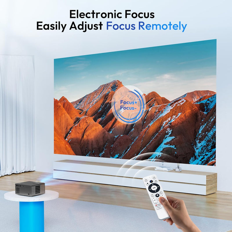 Android 11 & Electric Focus: Smart Projector Full HD XGODY Sail2 500ANSI Native 1080P Bluetooth WiFi