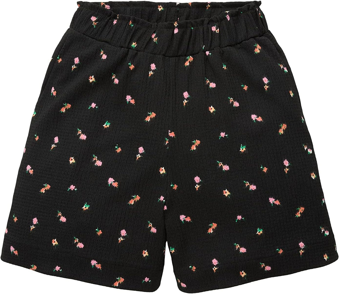 TOM TAILOR Denim Damen Basic Shorts XS 31950 - Small Black Flower Print, XS 31950 - Small Black Flow