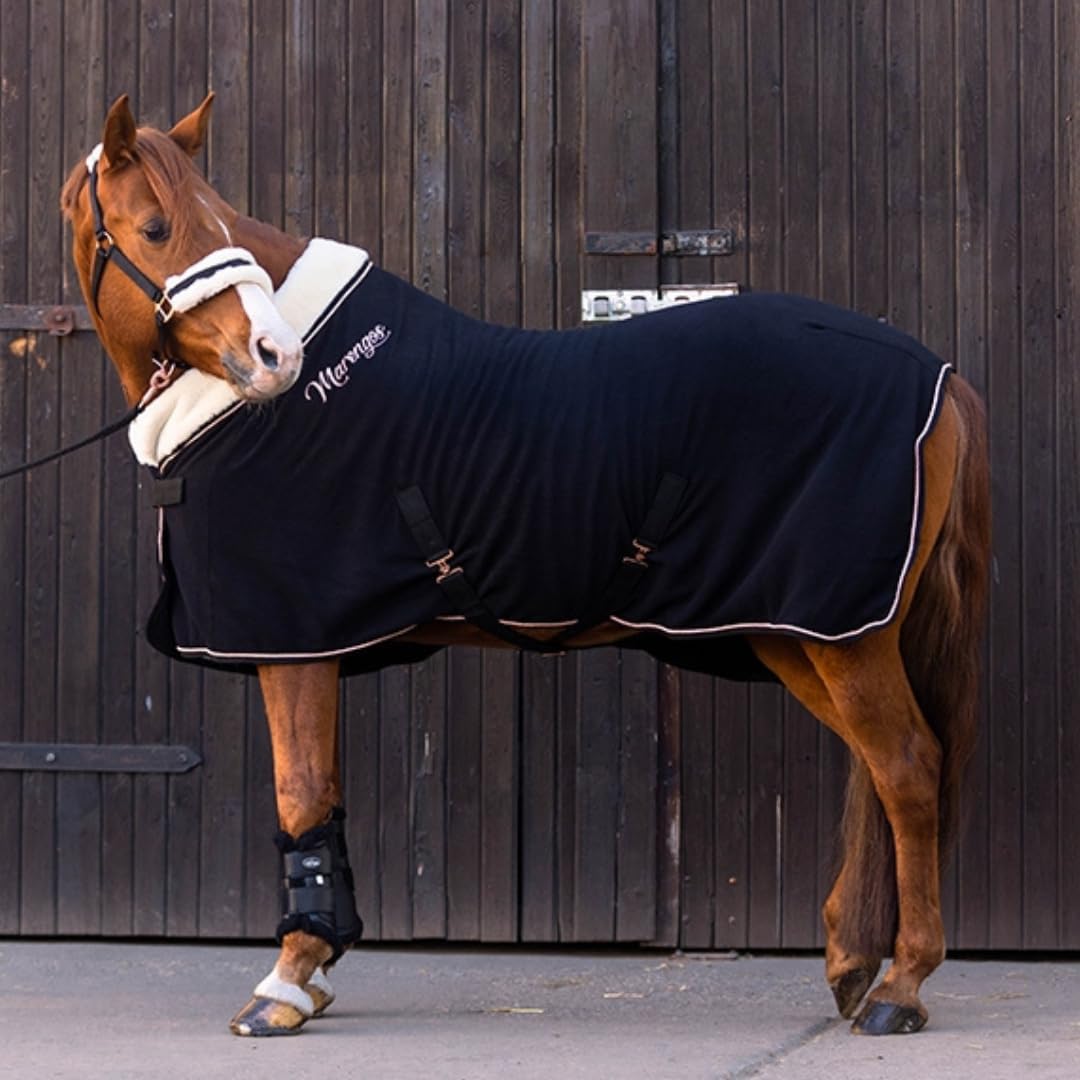Marengos Abschwitzdecke MODERN ROSÉ schwarz Schwarz 135cm, Schwarz 135cm