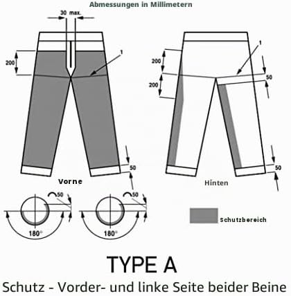 Oregon Yukon+ Typ A Klasse 1 (20 m/s) Schnittschutz-Bundhose Schwarz, PSA Schutzausrüstung, Grösse 2