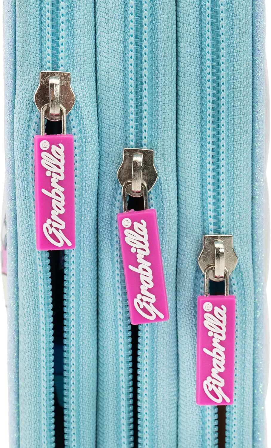 Girabrilla Girabrilla-19025 Federmäppchen Einhorn mit 3 Fächern für die Schule für Kinder, Dauneneff