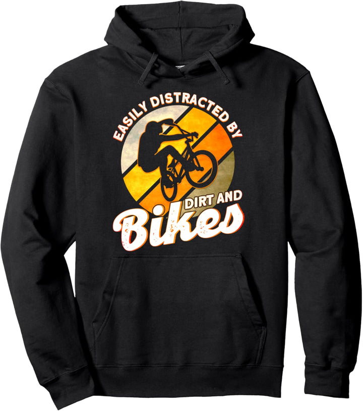 BMX Fahrer Fahrrad Bike Dirt Retro Vintage Pullover Hoodie