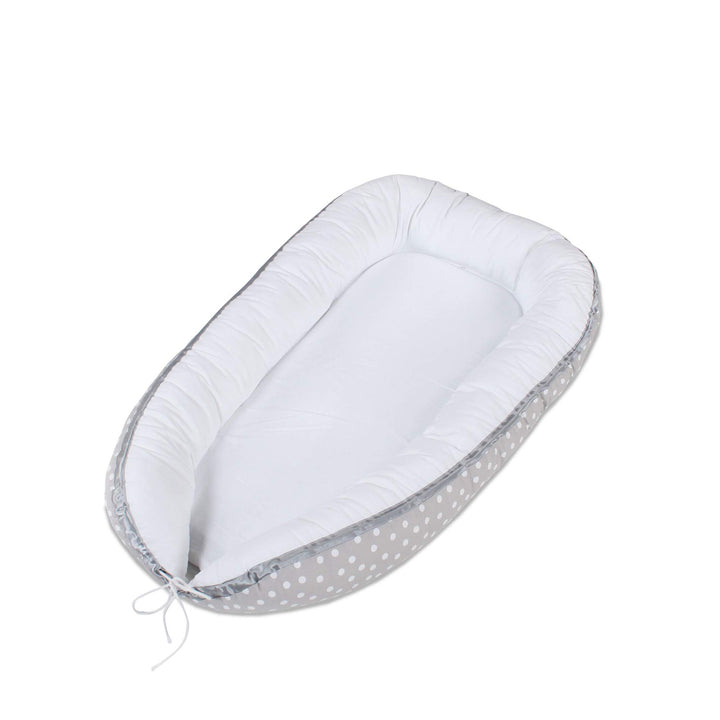 babybay Kuschelnest, perlgrau Punkte