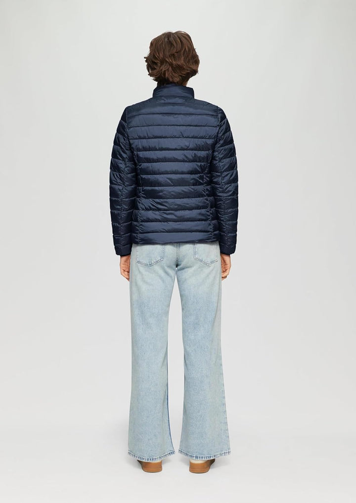 s.Oliver Herren Steppjacke – Slim Fit, leicht wattiert, Stehkragen – Für Outdoor, Übergangszeit & Ci