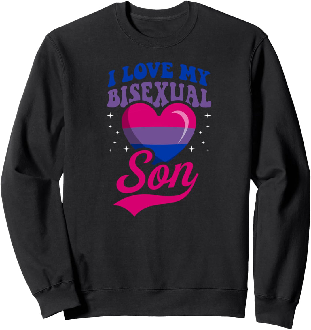 Ich liebe meinen bisexuellen Sohn, stolze Mutter, Vater, Elternteil, Ally Heart Sweatshirt