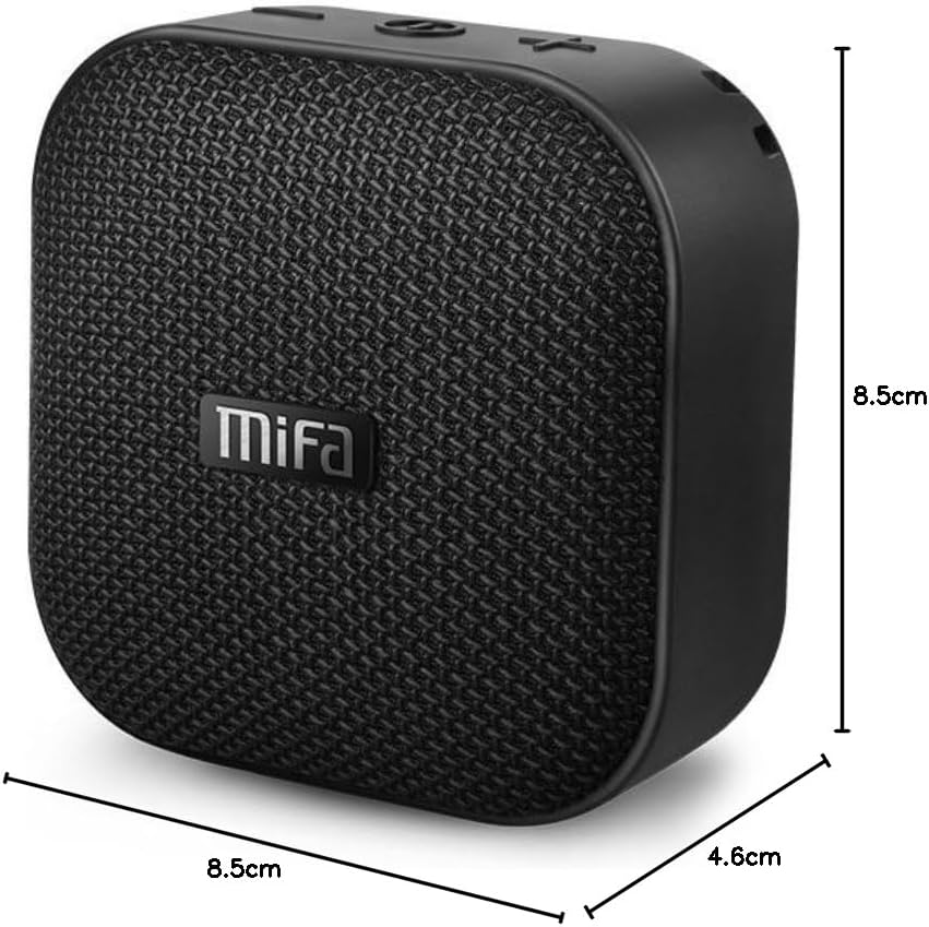 MIFA A1 Mini Lautsprecher Bluetooth, Technologie True Wireless Stereo, 15 Stunden Spielzeit, IP56 Wa