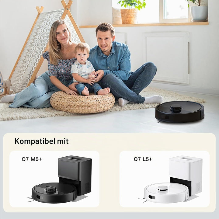 VIEWALL Q7 L5+ Zubehör für Roborock Q7 L5+,Q7 M5+ Staubsauger,1 Hauptbürsten,4 HEPA-Filter,4 Wischtü