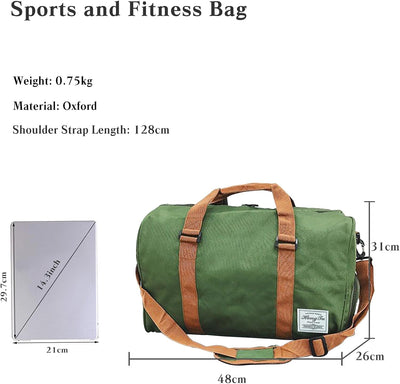 CORIOS Reisetaschen Duffle Bag für Herren/Damen Oxford Sporttasche Weekender Übernachtung Tasche Sch