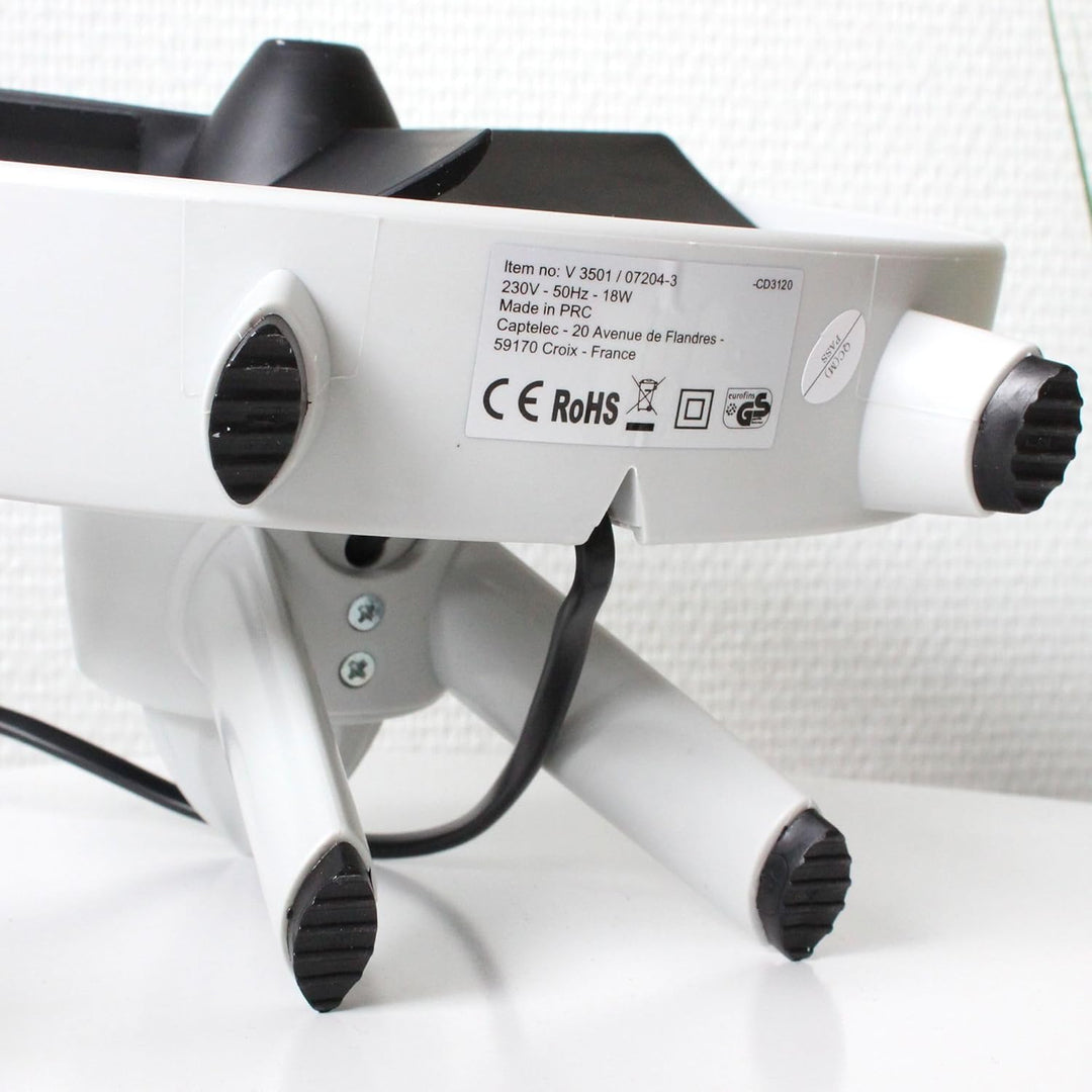 Ventilator für den Schreibtisch, Safe Blade zum Aufstellen, 3 Flügel aus weichem Gummi, Smart-Motor,