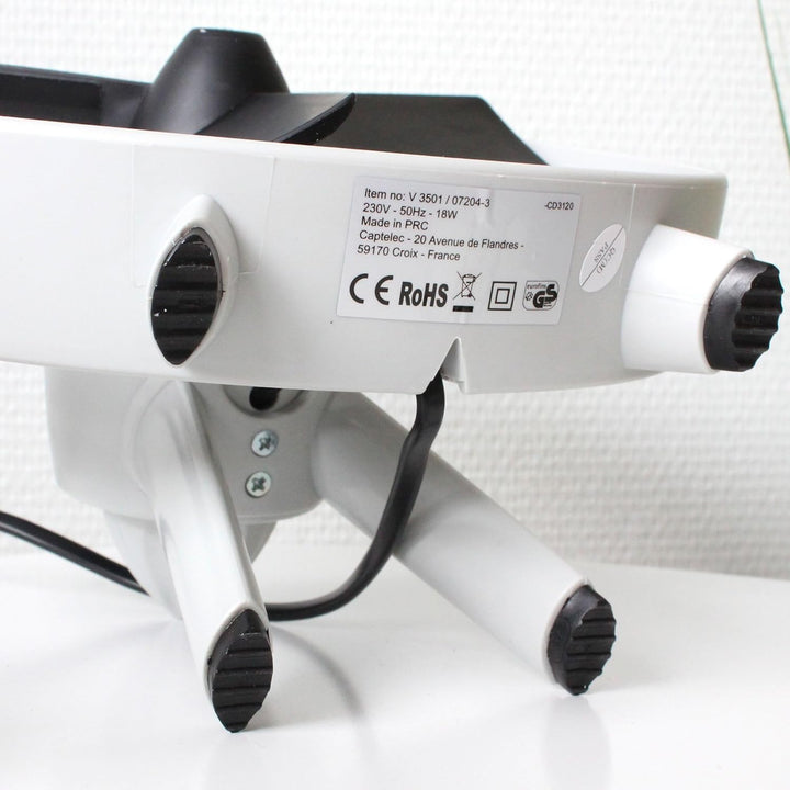 Ventilator für den Schreibtisch, Safe Blade zum Aufstellen, 3 Flügel aus weichem Gummi, Smart-Motor,