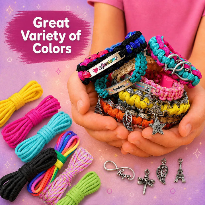Personalisierte Charm Friendship Bracelet Making Kit: Beste Kinder im Alter von 7-14. Grosse Aktivit