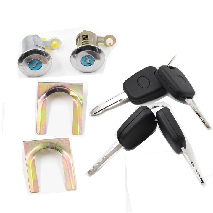VHEUHZ Türschloss Nuckel kompatibel mit Citroen C1 Peugeot 107 Aygo Zylinder Türschliesszylinder Sch