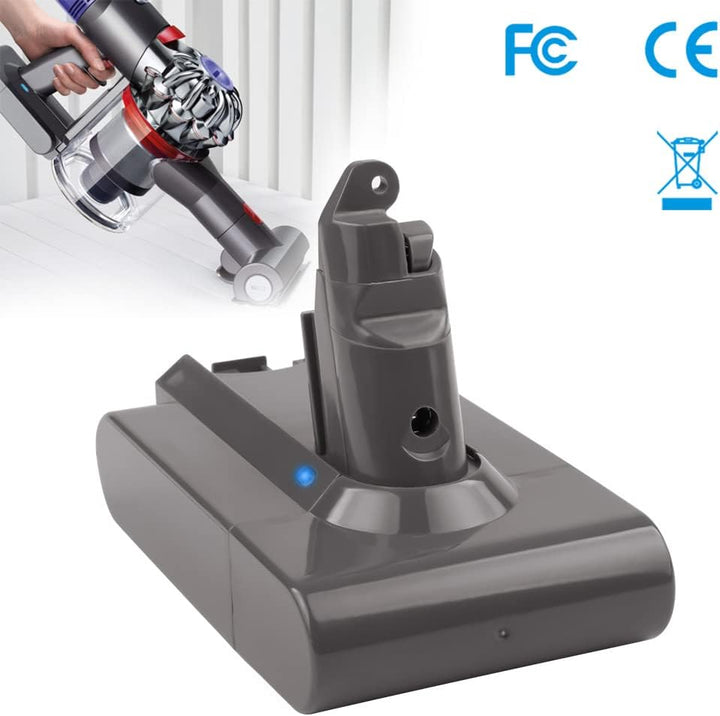 ASUNCELL 21,6 V 2,2 A 4000mAh V6 Ersatzbatterie für Dyson DC62 DC58 DC59 DC61 DC72 DC74 SV03 SV05 SV