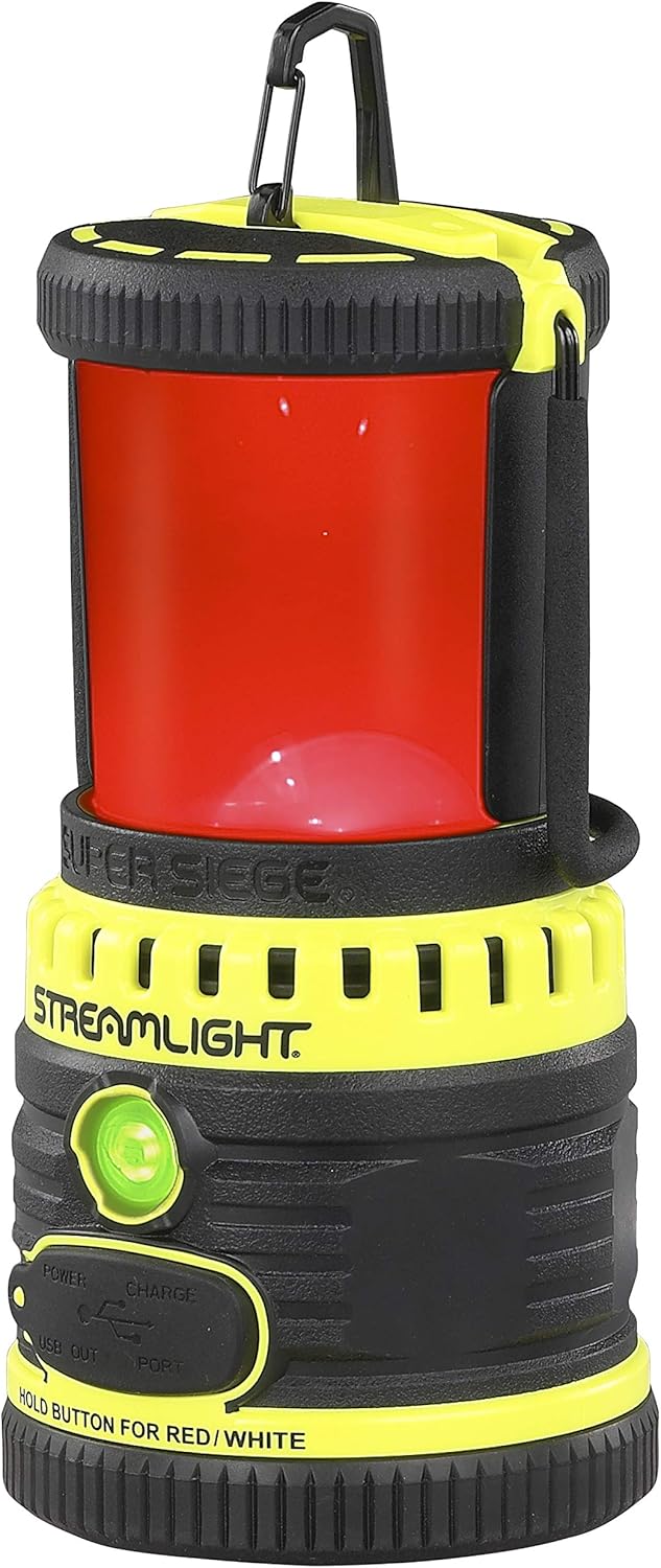 STREAMLIGHT Unisex-Adult SUPERSIEGE AMARILLA Con CARGADOR INTERNACIONAL, Amarillo, Standard
