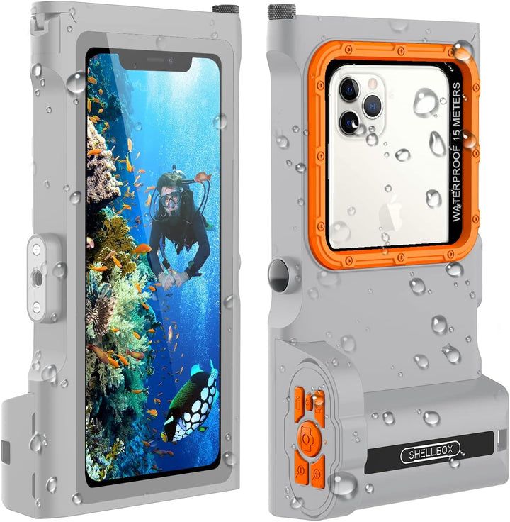 ShellBox wasserdichte Handyhülle 7.0 Zoll Unterwasser Wasserfeste Handy Wasserschutzhülle Handytasch