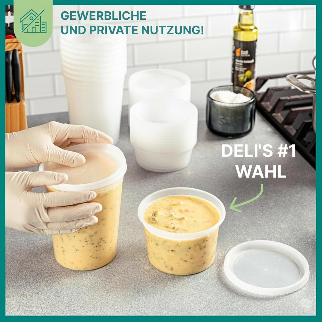 JoyServe Vorratsdosen mit Deckel Luftdicht – 48 Sets mit 54 Deckeln, 24 Vorratsdosen mit 946 ml und