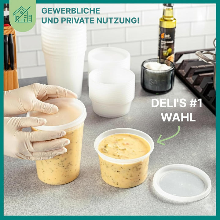 JoyServe Vorratsdosen mit Deckel Luftdicht – 48 Sets mit 54 Deckeln, 24 Vorratsdosen mit 946 ml und