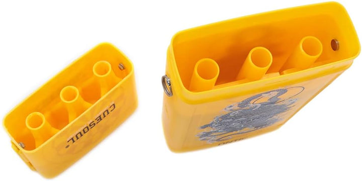 CUESOUL ANTIE Hard Dart Case, Hält 6 Steeldarts/Soft Tip Darts und zusätzliches Zubehör, mit Vier my