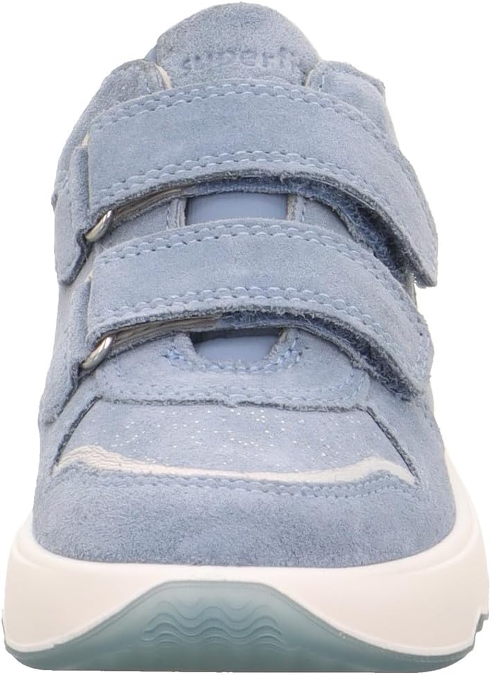 Superfit Mädchen Melody Sneaker 30 EU Blau Silber 8010, 30 EU Blau Silber 8010