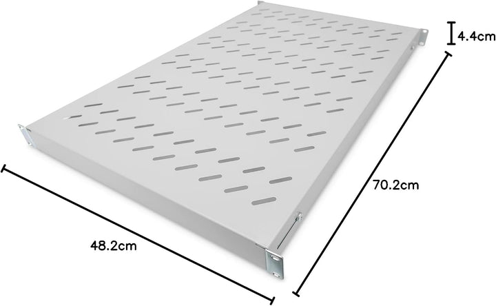 DIGITUS Professional DN-97648 - Fachboden mit variabler Tiefe zum Festeinbau in 19" Schränke - Tragl
