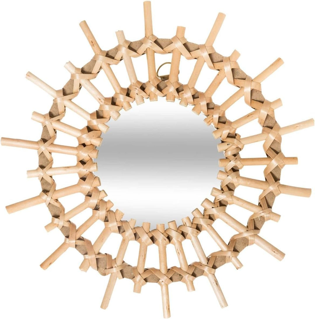 Set aus 3 Spiegeln Sonne - Rattan D 28 cm - Beige - Atmosphera créateur d'intérieur cm Korb, cm Korb