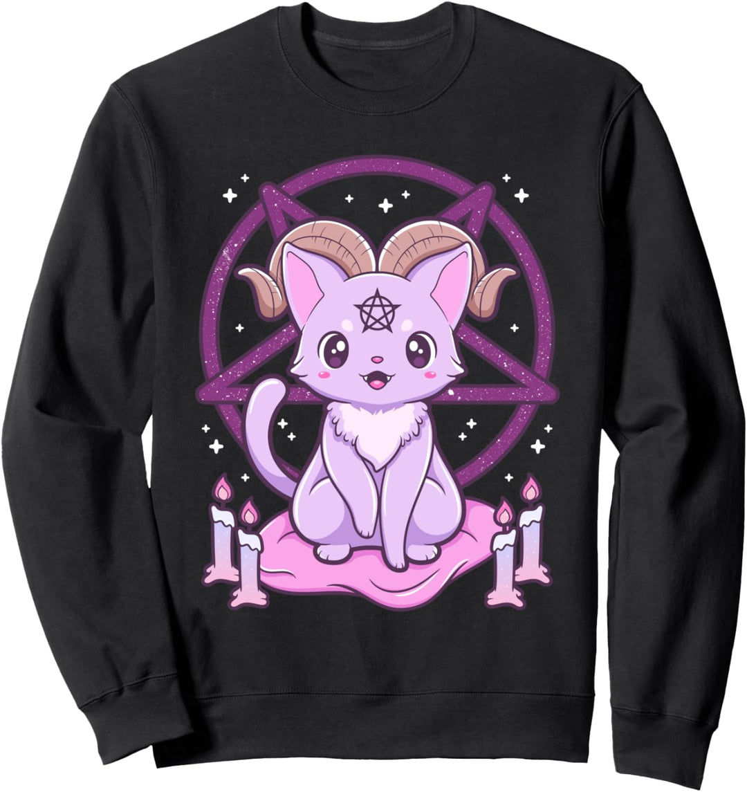 Kawaii Pastell Goth Krampus Niedlich Gruselig Gothic Sweatshirt