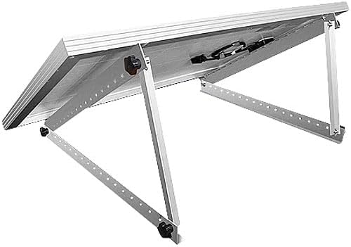 revolt Pv Halterung: 2er-Set verstellbare Aluminium-Solarpanel-Halterungen, 14,5" / 37 cm (Solar Hal