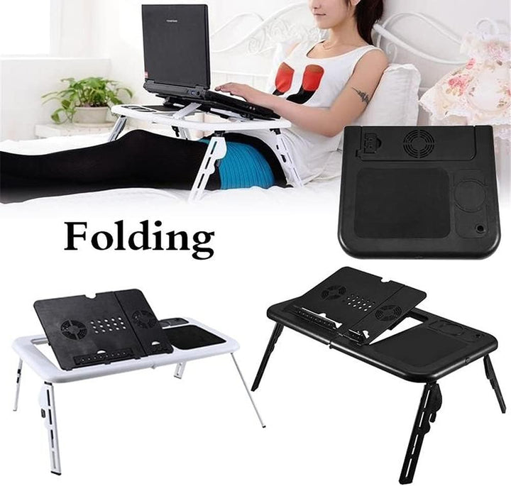 lyrlody Laptoptisch, Tisch Laptoptisch fürs Bett Tragbarer Laptop Tisch mit Verstellbarem Winkel mit