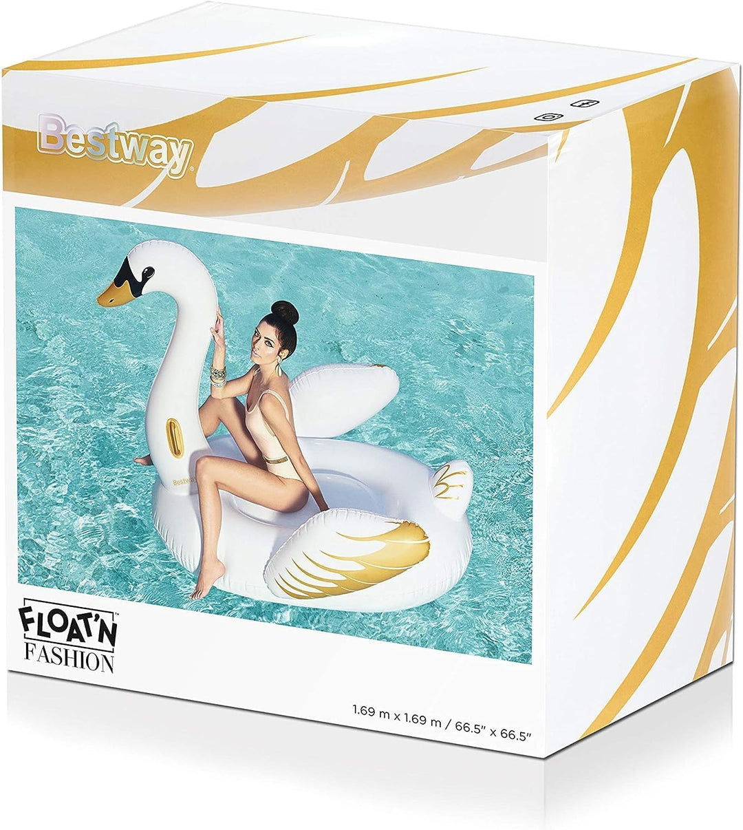 Bestway Schwimmtier, Luxury Swan, 169 x 169 cm